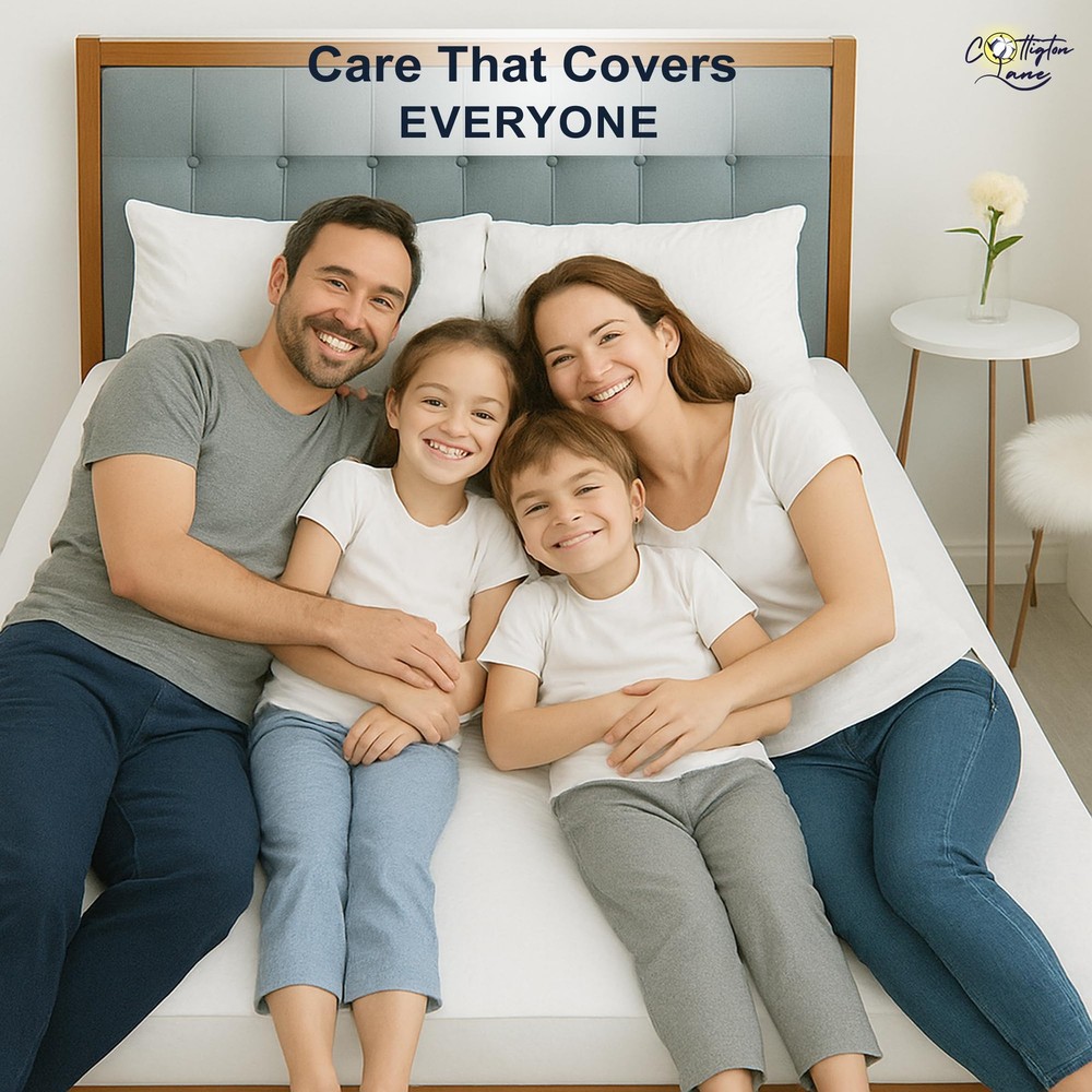 Queen 100% Waterproof Mattress Protector, Machine Washable Premium Terry Cott...