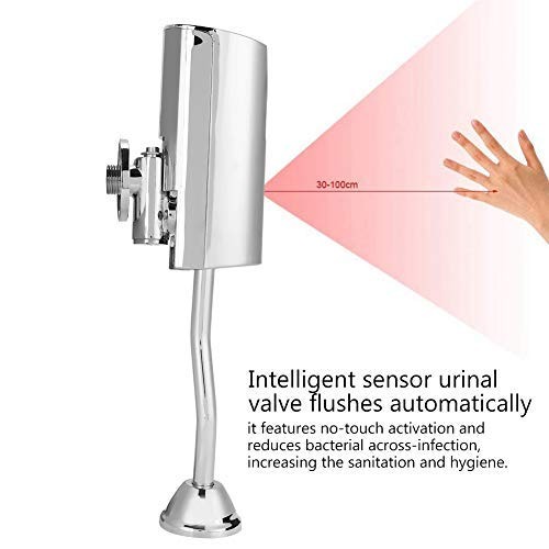 Automatic Sensor Urinal Flush Valve, Intelligent Faucet, Wall Mounted, Touchl...