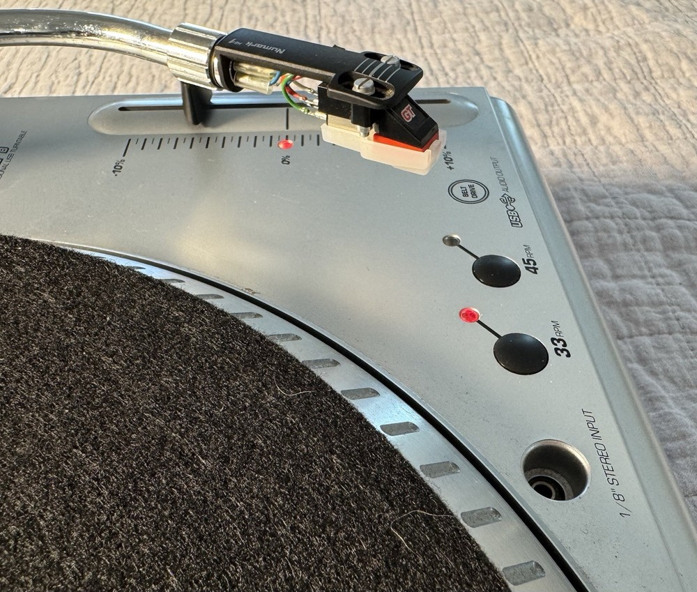 Numark TTUSB DJ Turntable Record Player USB Aux Audio Interface, Tested