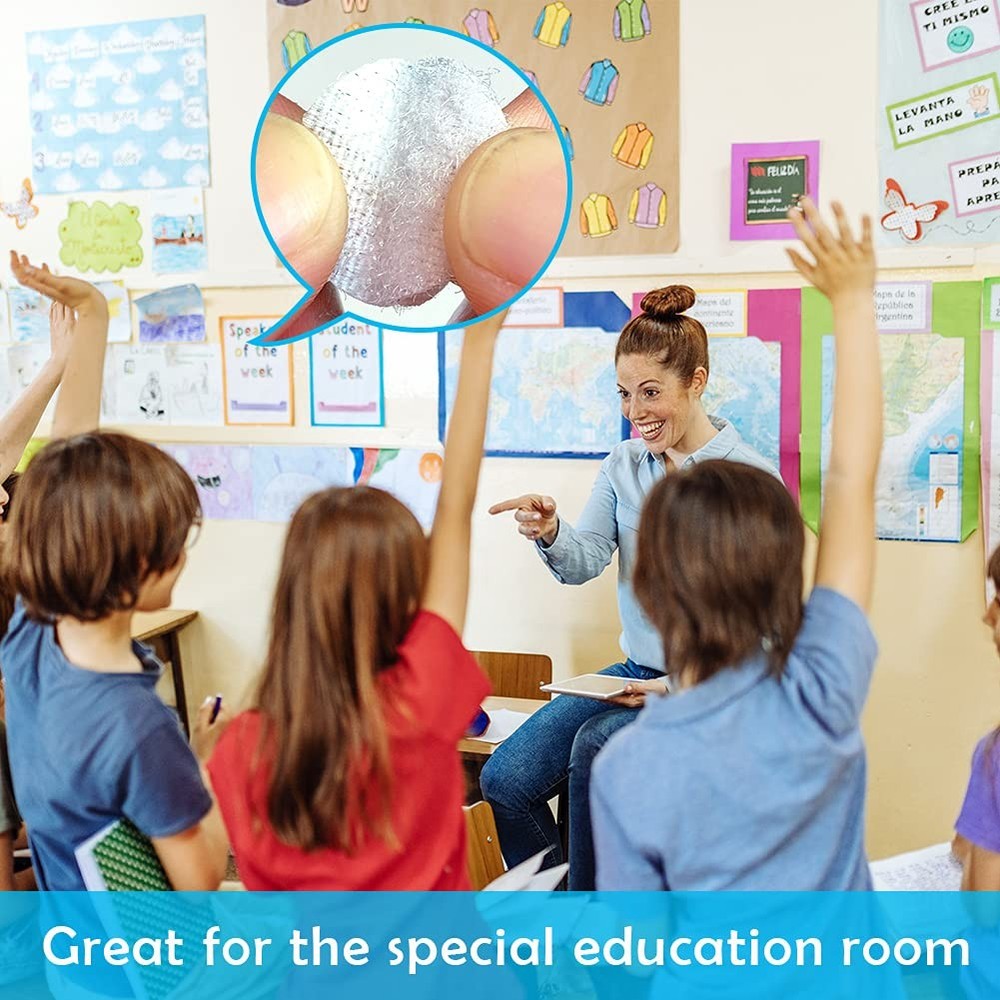 Small Adhesive Dots, 1000Pcs, Nylon Hook Loop, Classroom, White