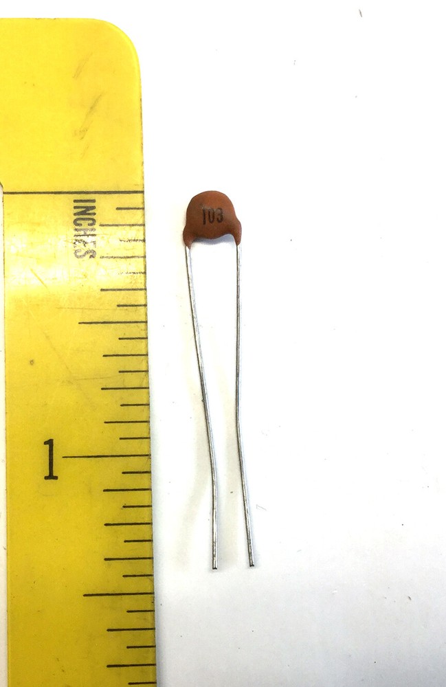 50 – NOS 3/16" Ceramic Disk "103" Capacitors .01 mfd
