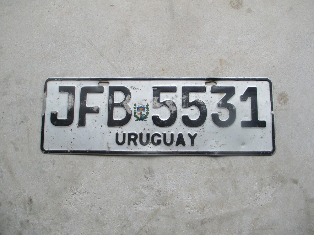 Uruguay  license plate # JFB  5531