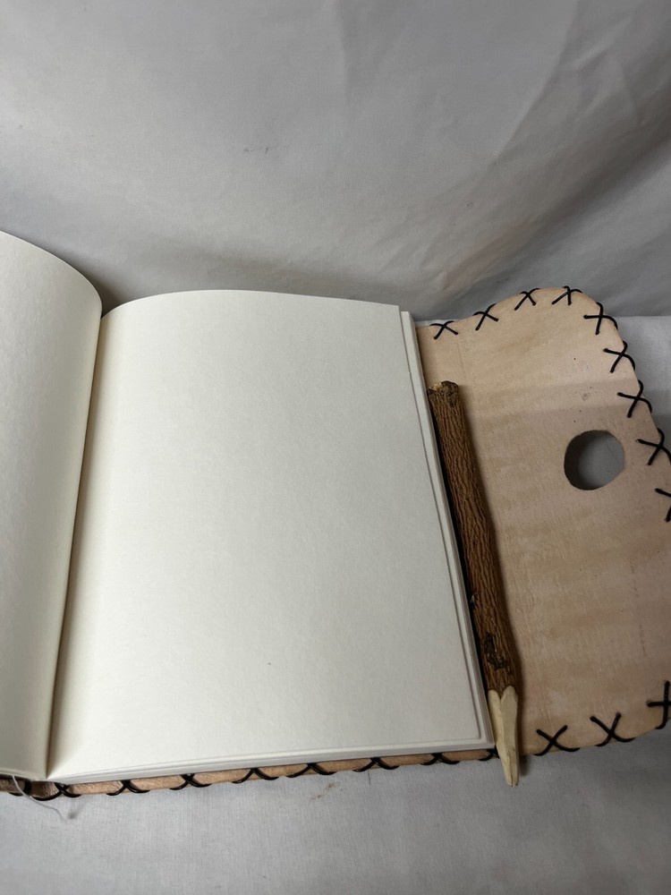Leather Journal And Stick Pencil
