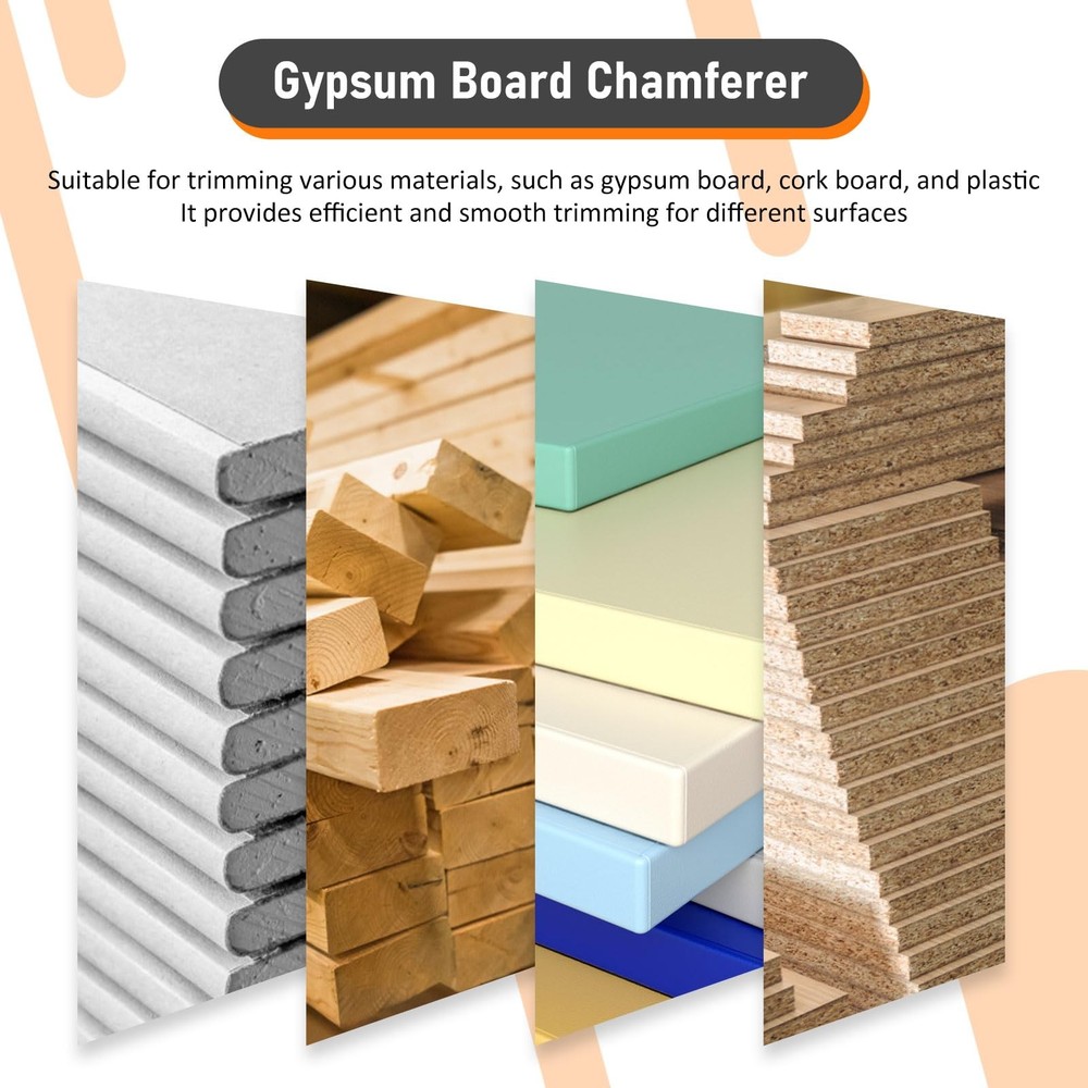 Plasterboard Fast Cutter, Plasterboard Edger, Precise 45° 60° Gypsum Board Ha...