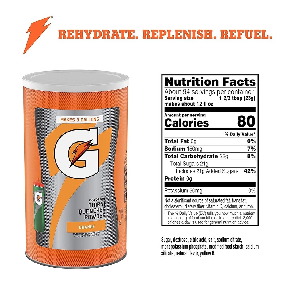 Thirst Quencher Powder Orange 76.5 Oz