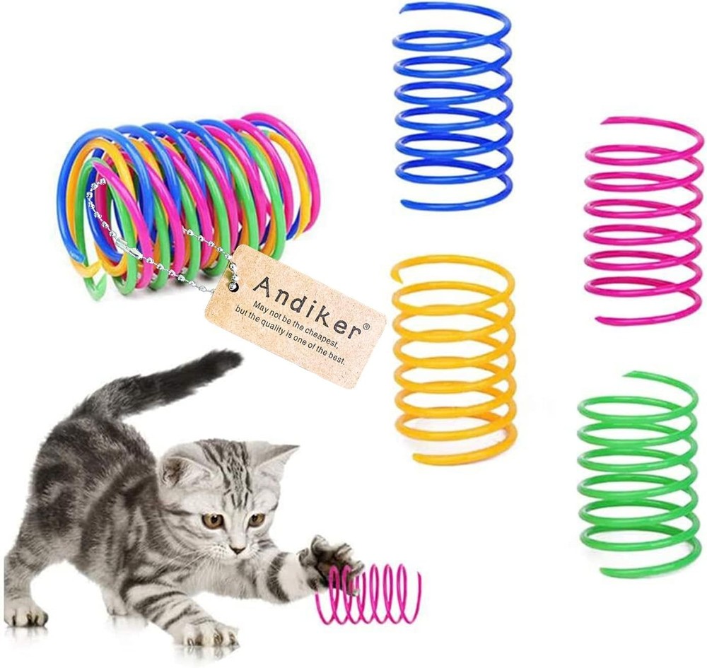 Interactive Cat Spiral Creative Spring Toy to Kill Time & Keep Fit Sturdy &