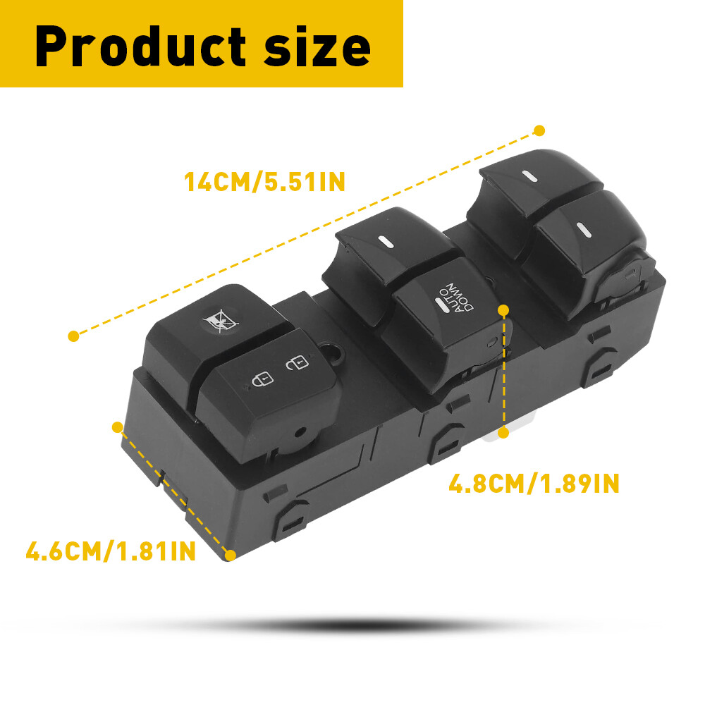 For Hyundai Elantra 2011-15 Front Left Power Window Master Control Switch 16 Pin