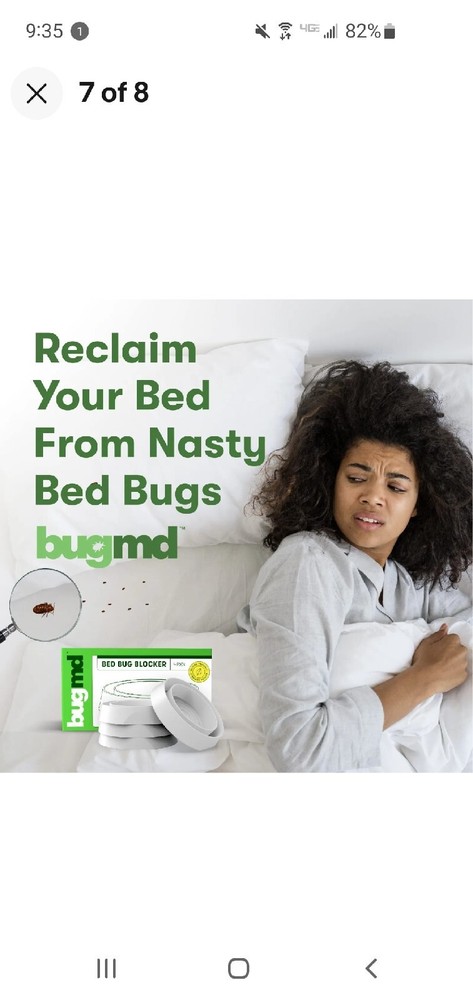 BugMD Bed Bug Blocker (4-Pack) - Bed Bug Trap ~ Bed Bug Catcher ~ Insect Trap