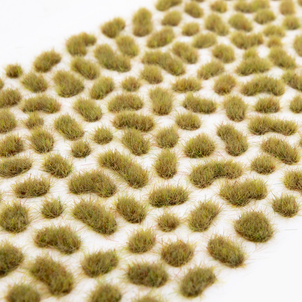 Huge Miniatures Mini Tuft Bundle, 2mm Self Adhesive Static Grass Tufts - 6 Packs