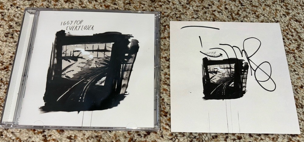 Iggy Pop Signed Cd Every Loser