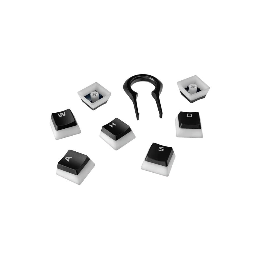 HyperX Pudding Keycaps - Double Shot PBT Keycap Set with Translucent Layer, for