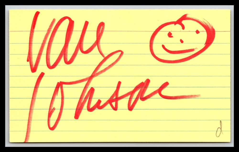 Van Johnson - Actor - 3x5 Card - Signed / Autograph (d)