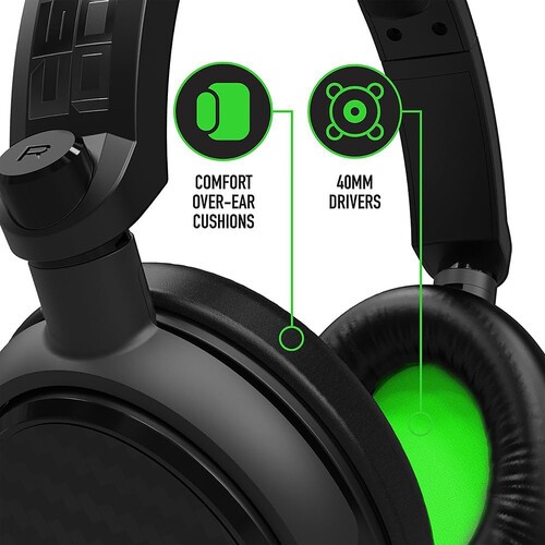 PC Accessory: Wired Headset - 4Gamers C6-100 - Black & Green: Compatible with PC