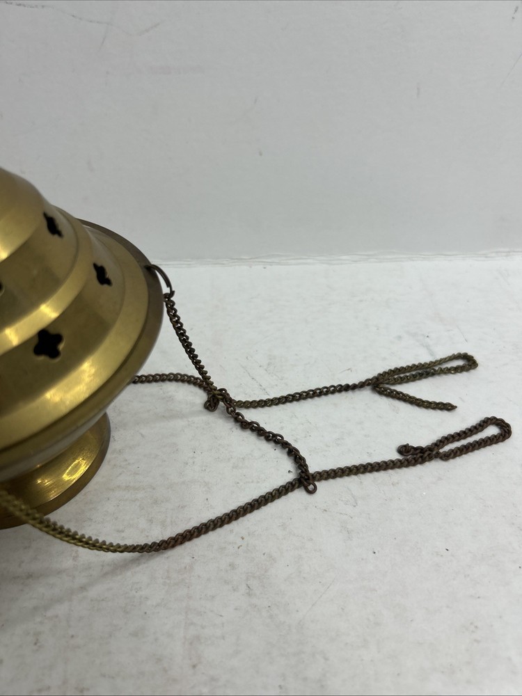 Vintage Brass Hanging Incense Burner