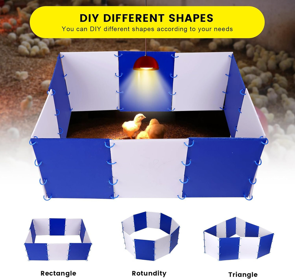 Chick Starter Kit Chicken Brooder Box for 15 Ducks Chicks Portable Coop & Chicke