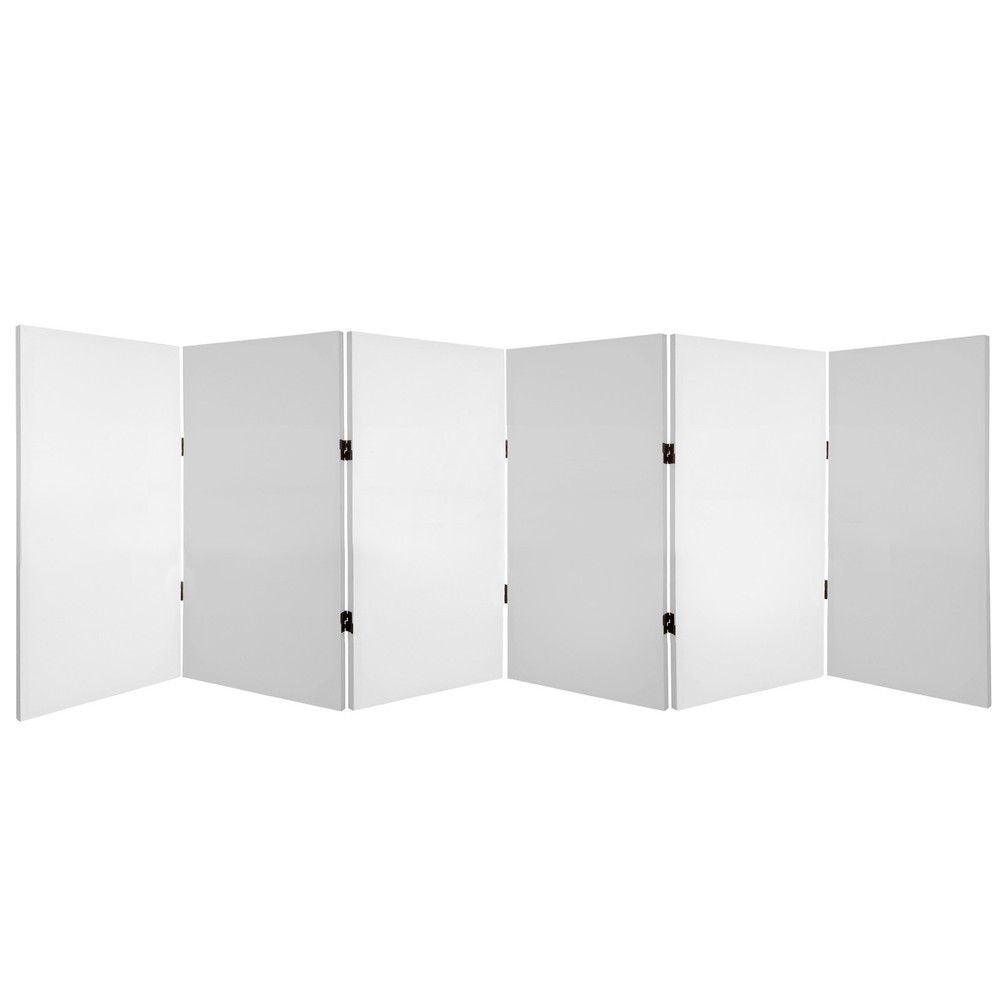 2 ft. Short Do It Yourself Canvas Folding Screen 6 Panel