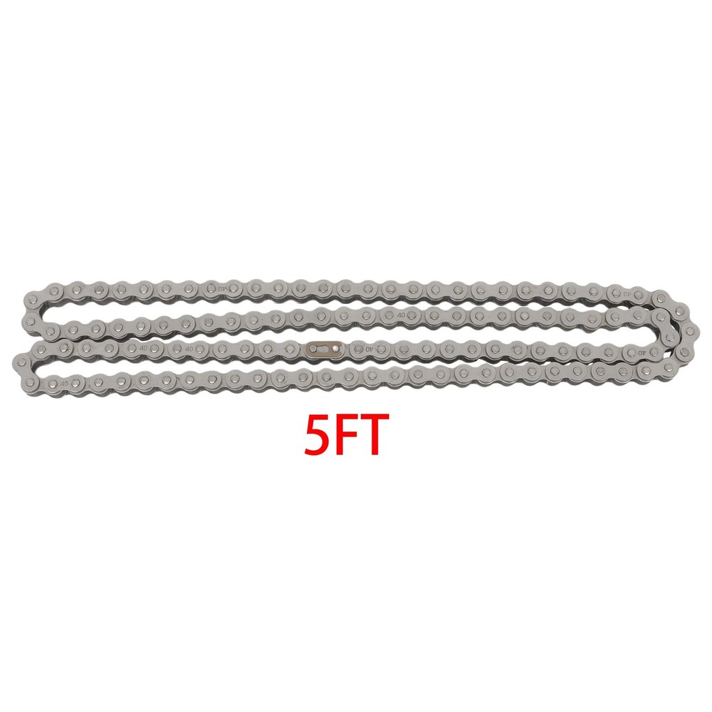 #40 Roller Chain + 2 Connecting Links x 5 feet