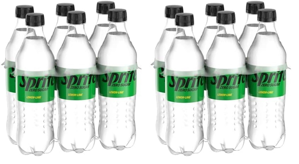 Sprite Zero Sugar Lemon Lime Diet Soda Pop Soft Drinks, 16.9 Fl Oz, 12 Pack