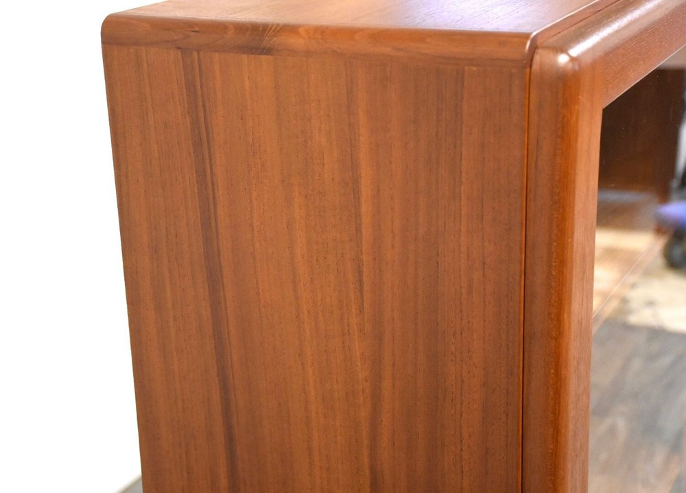 Danish Modern Teak Bookcase Display Cabinet
