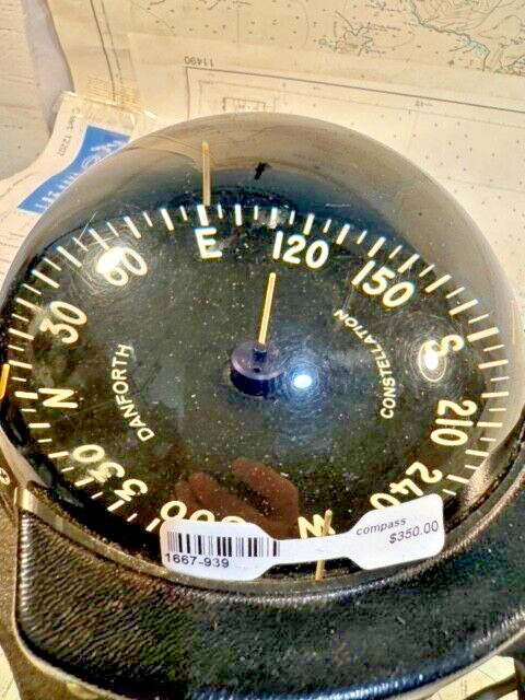 Binnacle Mount Danforth 6" Constellation Compass