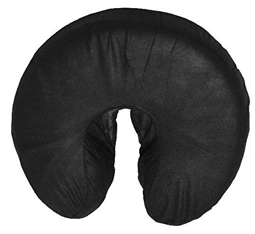 ® Disposable Fitted Face Rest Covers, Color Black (50 pcs per box)