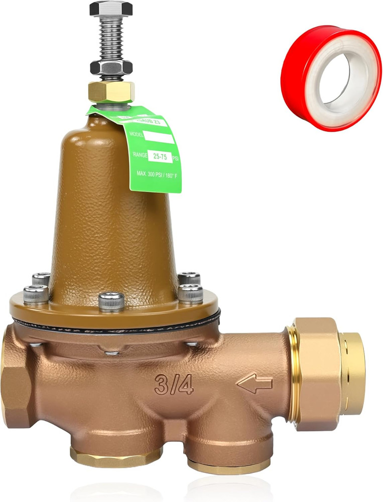 LF25AUB-Z3 Pressure Reducing Valve, 3/4 Inch Water Pressure Regulator Valve Adju