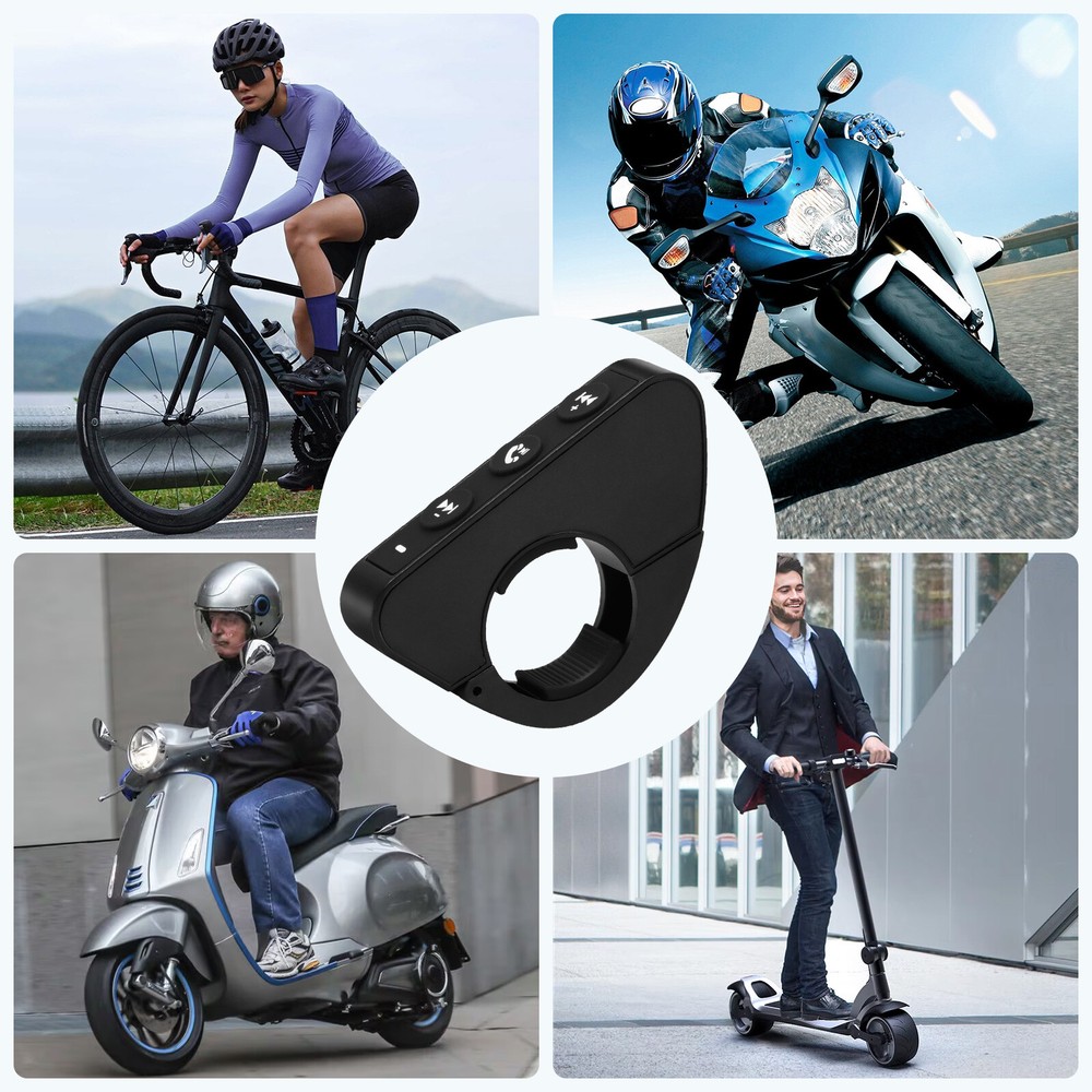 Wireless Bluetooth Motorcycle Handlebar Controller Steering Wheel Remote Control