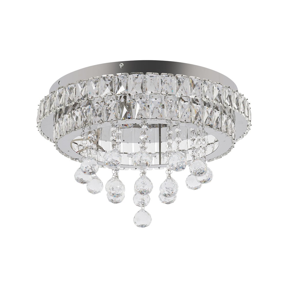 3 Colors Adjustable Crystal Ceiling Light w/Remote Control LED Ceiling Light