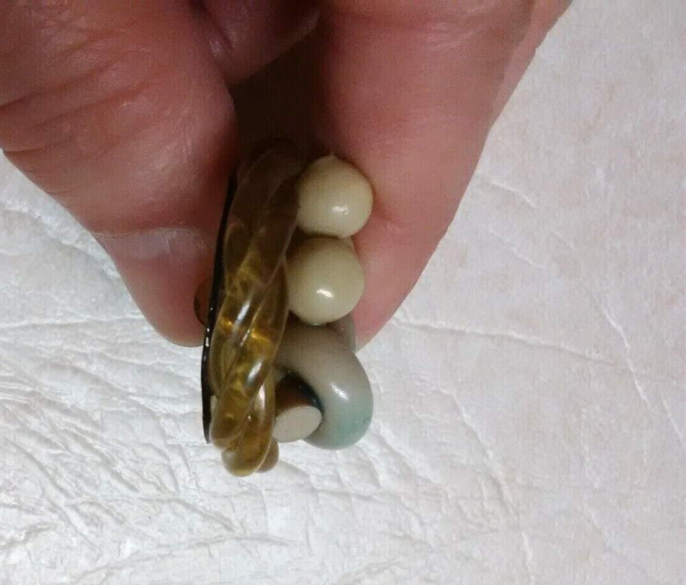 Vintage shank style button twisted plastic grapes ???