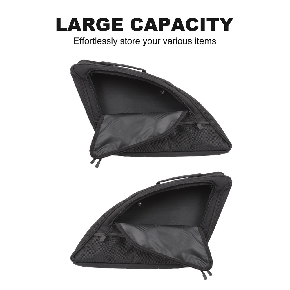 2PCS Black Tailgate Window Package Bag For Audi Q7 2016+