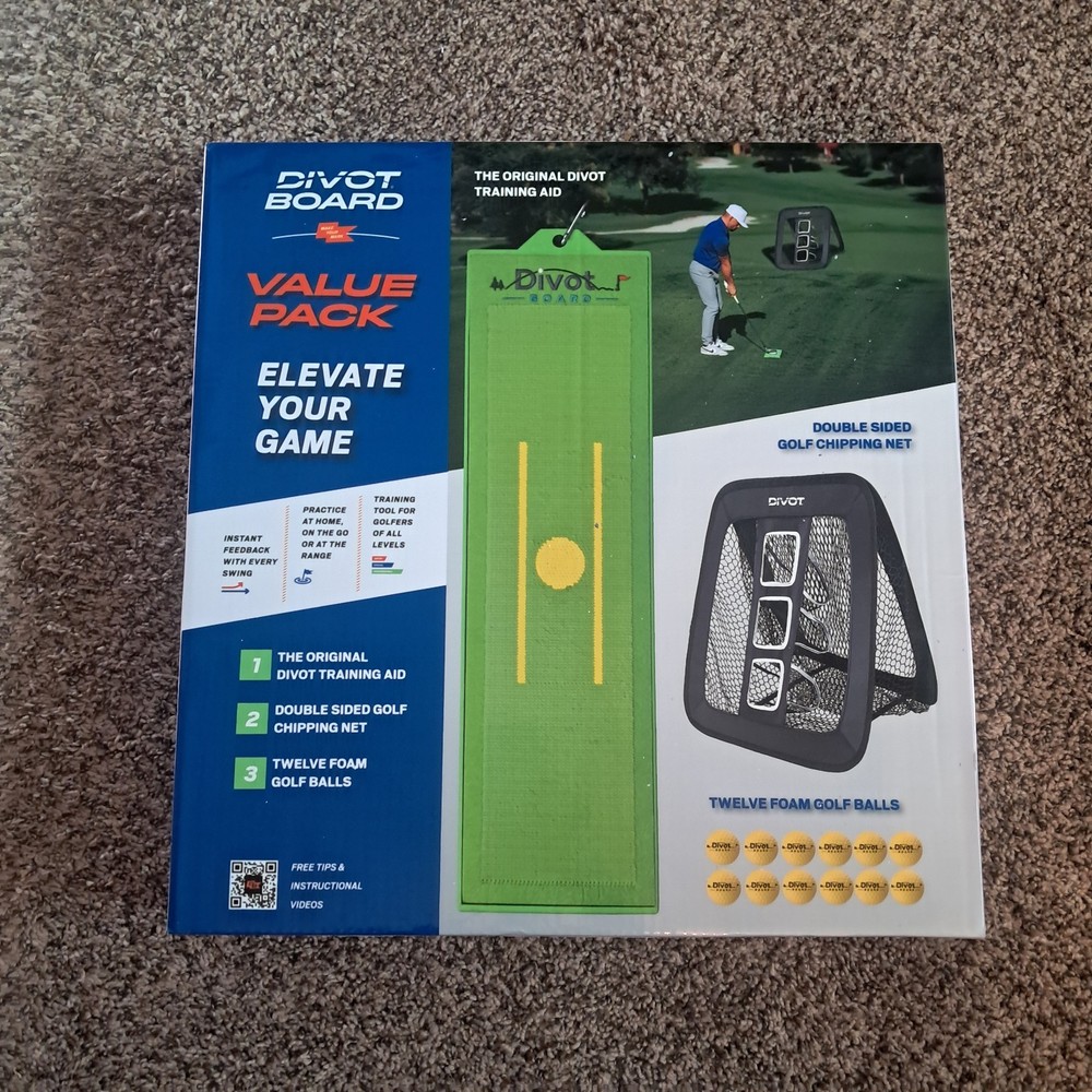 Divot Board Value Pack. Golf Tool Board Net Balls New Open Box
