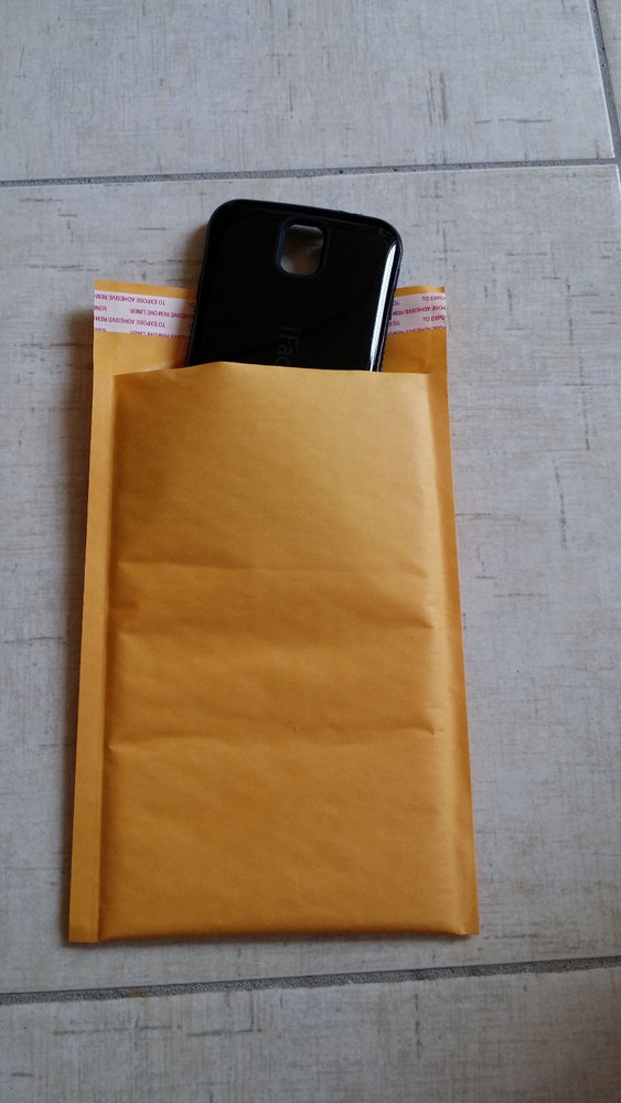 50 #000 4x8 kraft bubble mailer padded envelope **use space 4"x7"