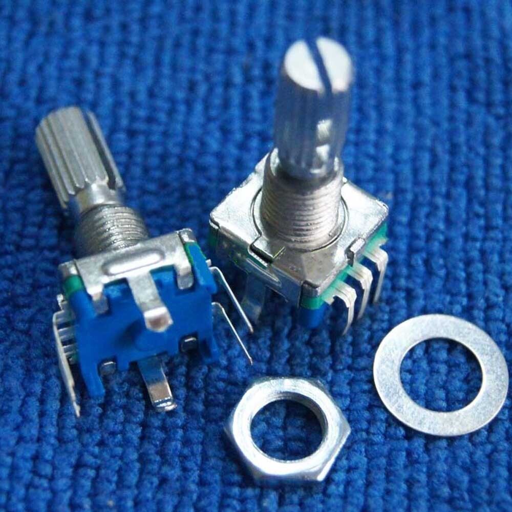 10Pcs 20mm Rotary Encoder Switch EC11 Audio Digital Potentiometer with Handle