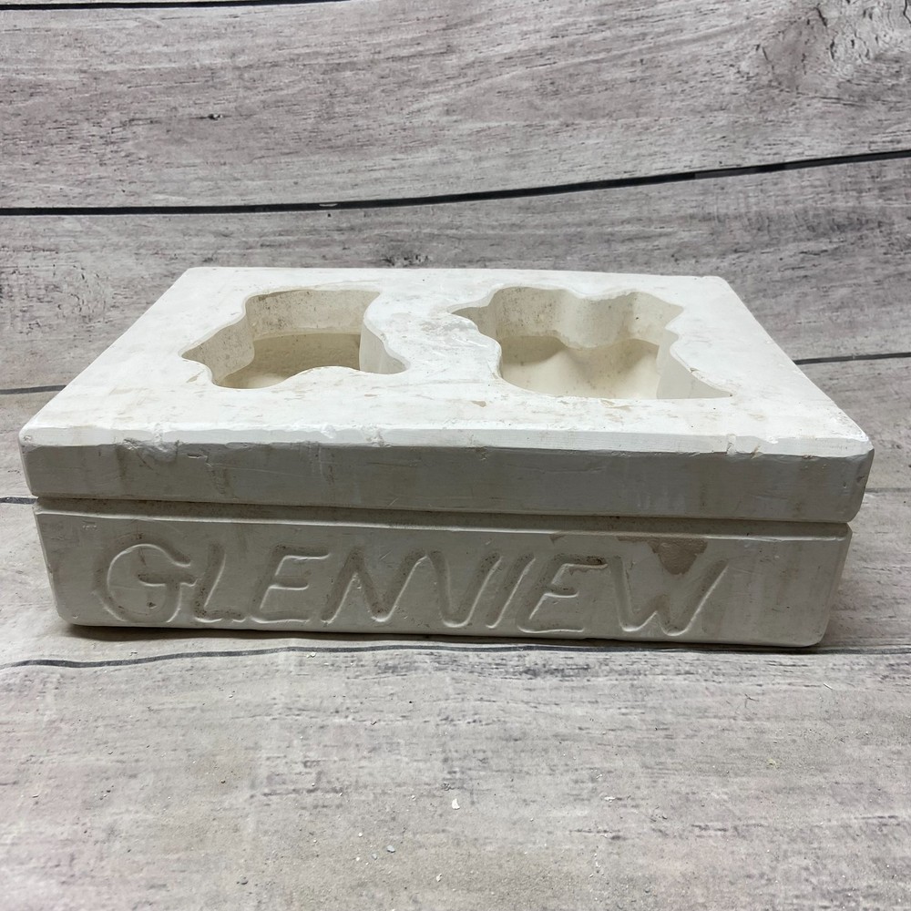 Glen View Ceramic Casting Mold Snowman Candy Box #78