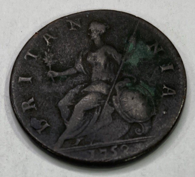 1752 Half Penny George II Great Britain