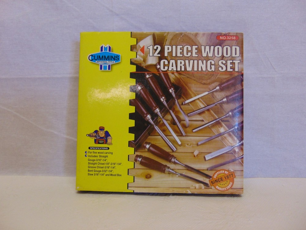 Cummins 12 PC Wood Carving Set