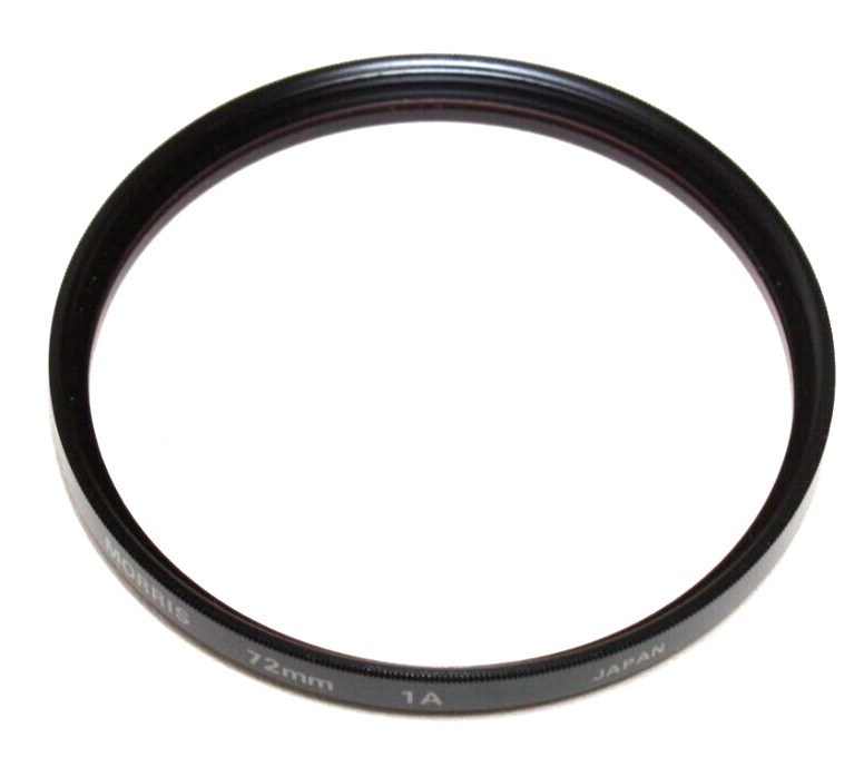 MORRIS 72MM -1A FILTER WITH STORAGE CASE AND INSTRUCTIONS
