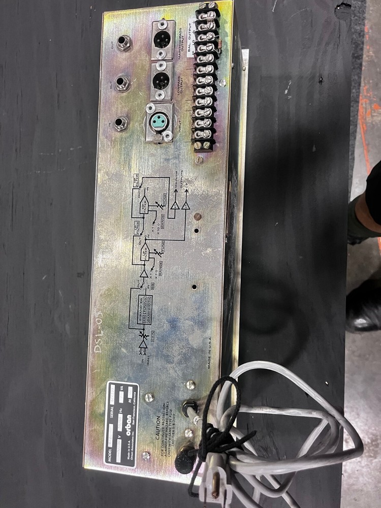 Orban Stereo Parametric Equalizer 622b Blue Face