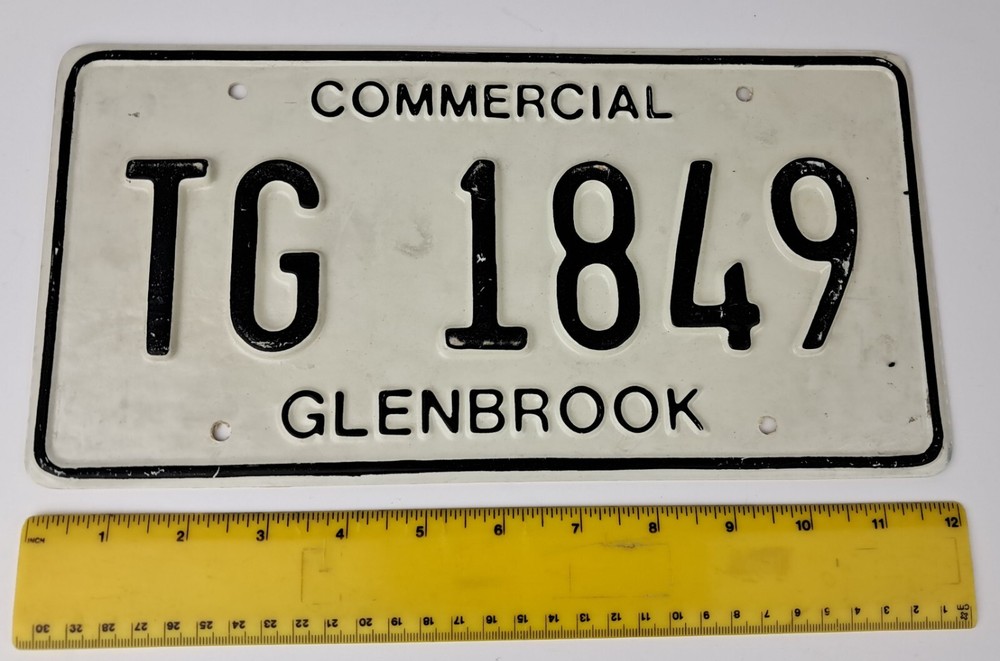 Plastic Faux Glenbrook License Plate