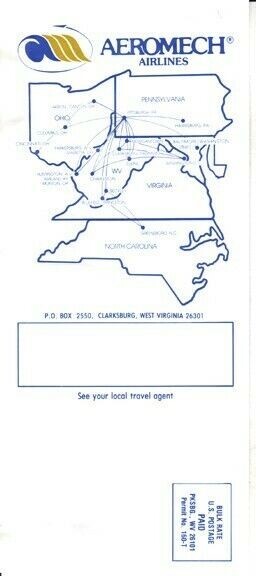 Aeromech Airlines timetable 1983/05/15