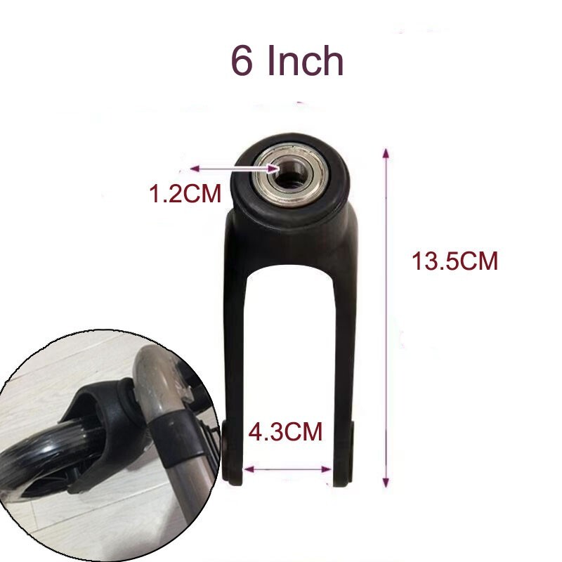 Wheelchair Front Fork Accessories Black for Wheelchairs Solid Wheels Elder