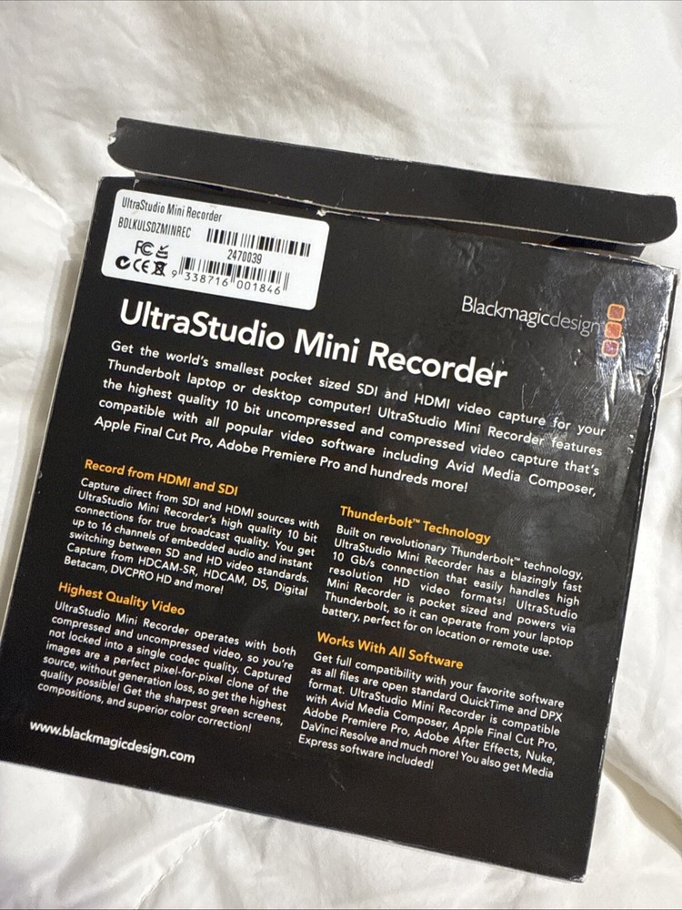 Blackmagic Design UltraStudio Mini Recorder - BMD-BDLKULSDZMINREC