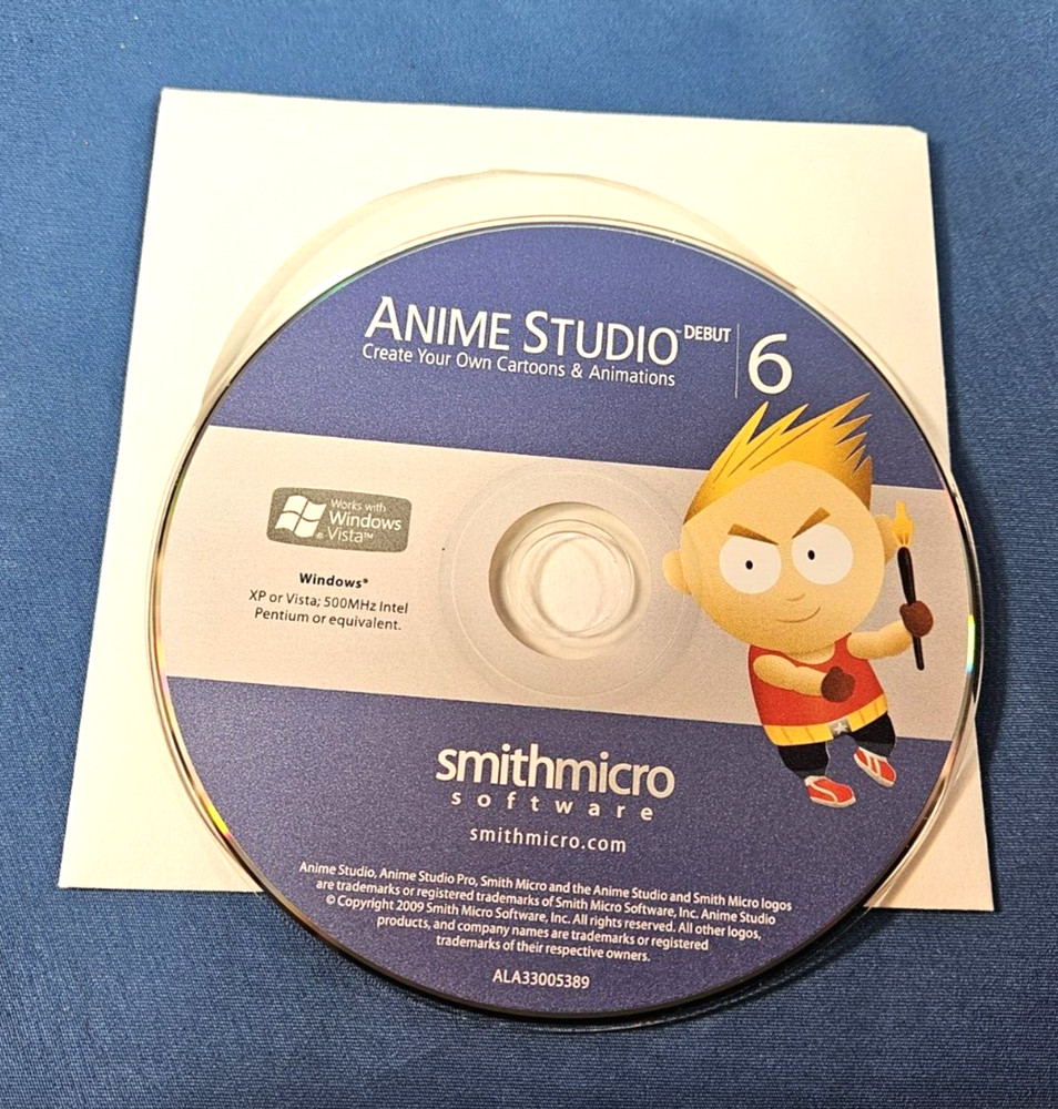 Smith Micro Anime Studio Debut 6 for PC Mac Animation Creation Software