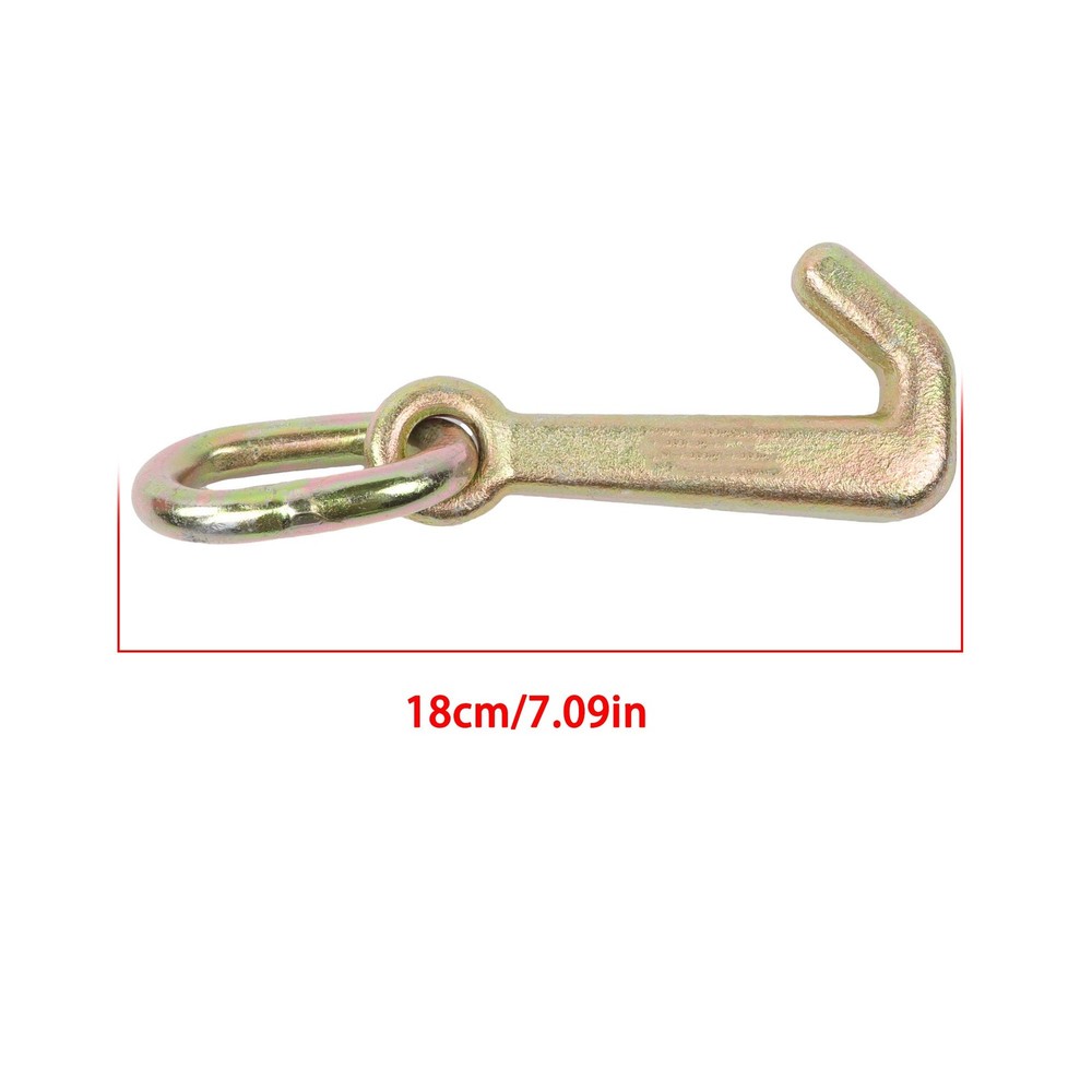 2 Pack 5/16 Inch G70 Mini J Hook Hooks 5400lbs Working Load Limit Towing Hooks