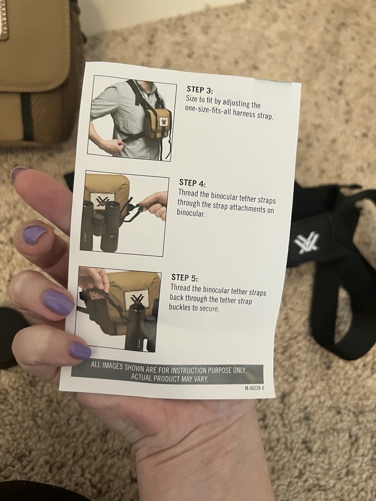 Vortex Glasspak Binocular Harness CASE ONLY Very Clean