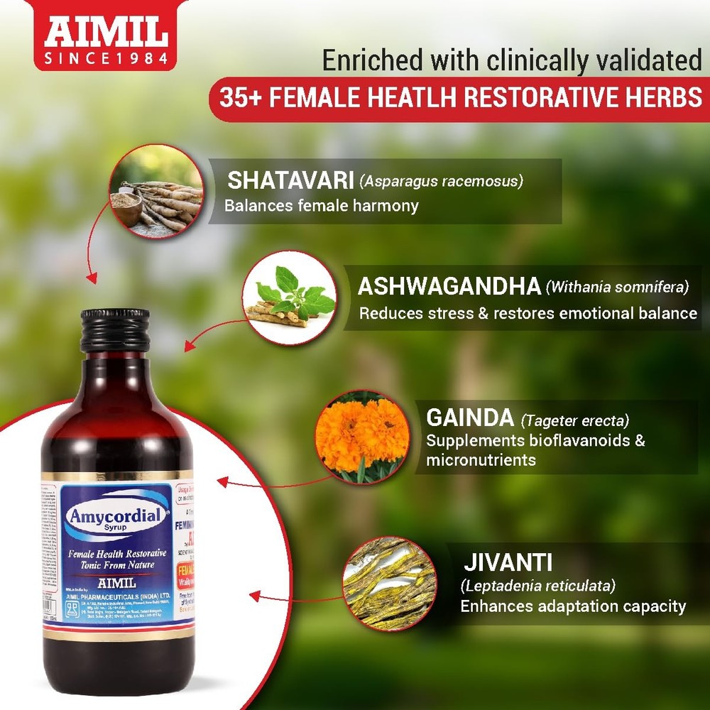 Aimil Amycordial Syrup 200 Ml
