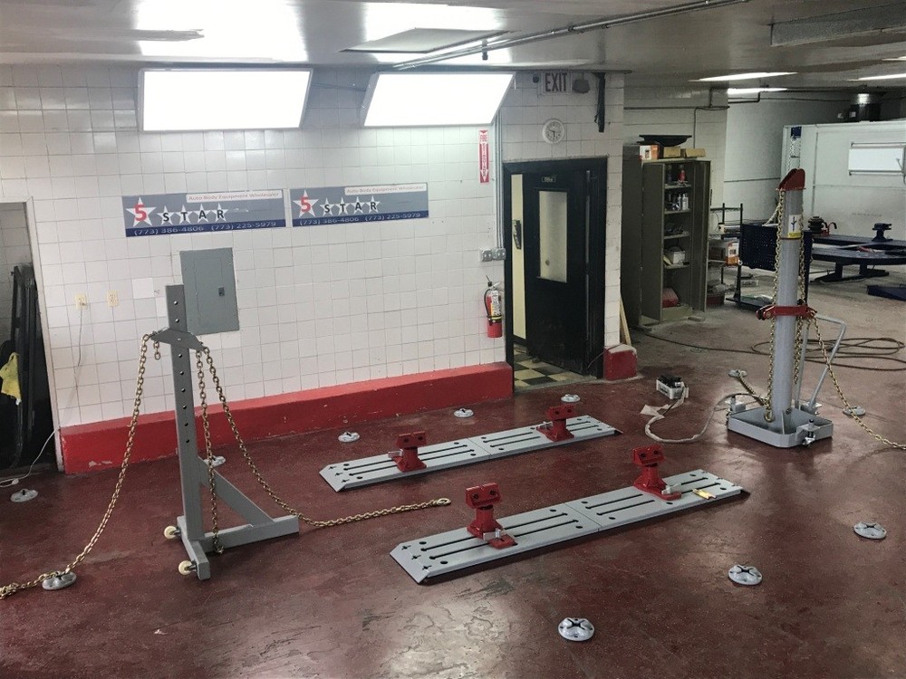 Auto Body Frame Machine Floor Rack System with ramps 10 TON Puller FREE TOOLS