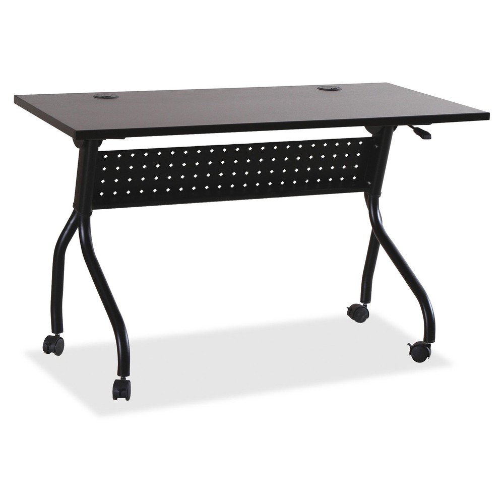 Lorell LLR60732 Training Table 48"x23.5" Espresso/Silver