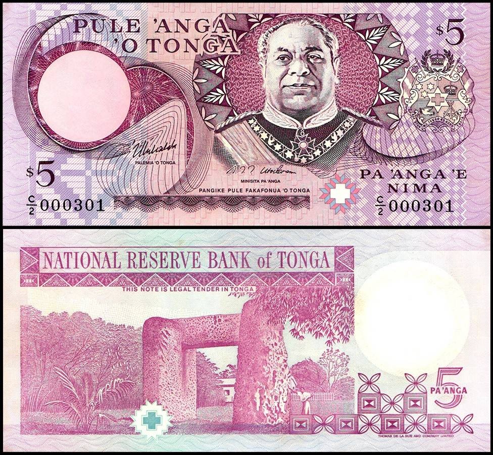 Tonga 5 Pa'anga, 1995 ND, P-33c, UNC