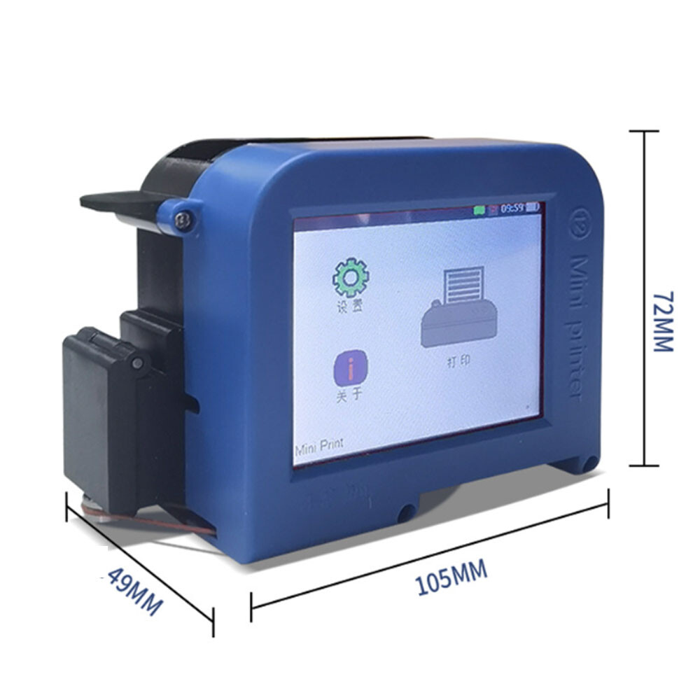 Intelligent Inkjet Printer Automatic Concave Convex Surface Encoder Label Date